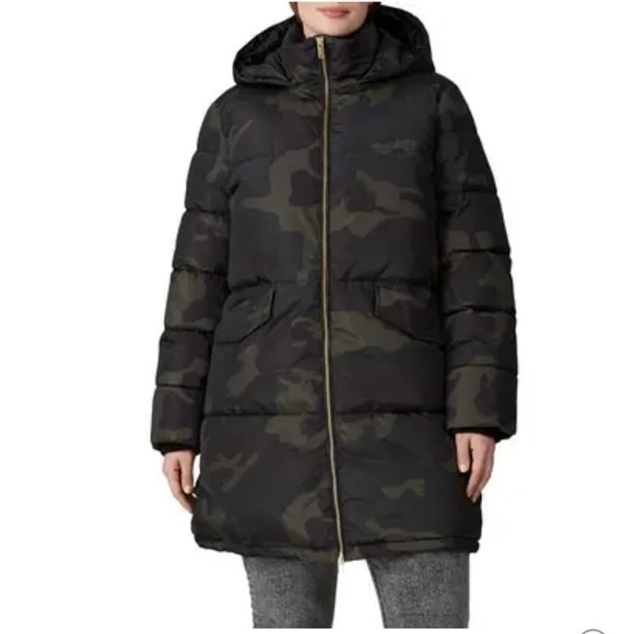 JUNAROSE Camo Padded Aop Parka - Picture 1 of 16